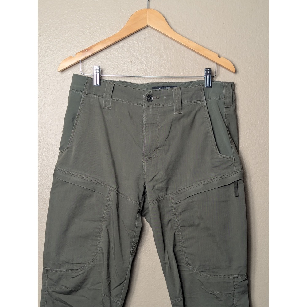 5.11 Tactical Apex Pants Mens 32x34 Olive Green Cargo Utility Work 74520 - Picture 7 of 16